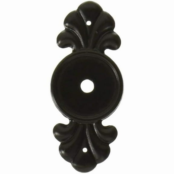 Back Plate for Cabinet Knob, Flat Black