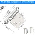 thumbnail image 3 of Pcs Door Hinge Self Closing Hinge Cold Rolled Steel Material Spring Hinge with Damper for Door Closet Shoe Cabinet Bookcase Wine Cellar, 3 of 5
