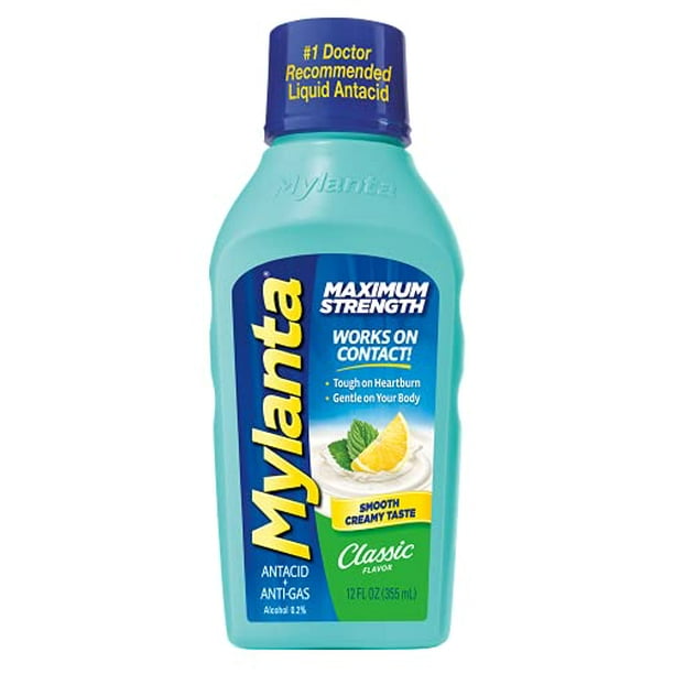 Mylanta Antacid and Gas Relief, Maximum Strength Formula, Classic