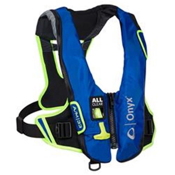 Onyx Outdoor  Impulse A-24 All Clear Auto or Manual Inflatable Life Jacket - Blue