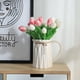 thumbnail image 5 of 10 ramos de flores artificiales de tulipanes de látex de tacto real, 5 of 7