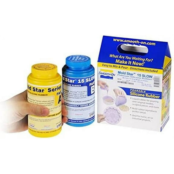 Mold Star 15 SLOW - 1A:1B Mix By Volume Platinum Silicone Rubber - Pint Unit