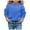 Blue, variant on Hjtefg Girls' Casual Crewneck Sweatshirt - Soft Solid Color Top, Comfortable Long Sleeve Pullover,Color: Green Size: 10-11 Years