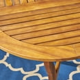 thumbnail image 4 of Noble House Holloway 7 Piece Wooden Oval Patio Dining Set in Teak, 4 of 7