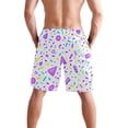 thumbnail image 3 of Colorful Symbol Pattern Mens Swim Trunks Quick Dry Board Shorts Breathable Fit Beach Shorts Swimwear, 3 of 8