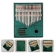thumbnail image 5 of GOOHOCHY Piano de pulgar portátil Kalimba de 17 teclas, instrumento musical de mano (azul), 5 of 8