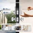 thumbnail image 3 of Veise Keyless Entry Door Lock with 2 Knobs Set, Electronic Keypad Deadbolt, Easy Installation Digital Smart Door Lock Set, Auto Lock, One-time Codes, Satin Nickel, 3 of 10