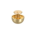 thumbnail image 5 of Unique Bargains 12x7mm Vissés Retour Rivets Creux Tête Ronde Clous en Cuir Dorés 20 Pack, 5 of 5