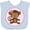 Blue, variant on Inktastic Monkey Girl Girls Baby Bib