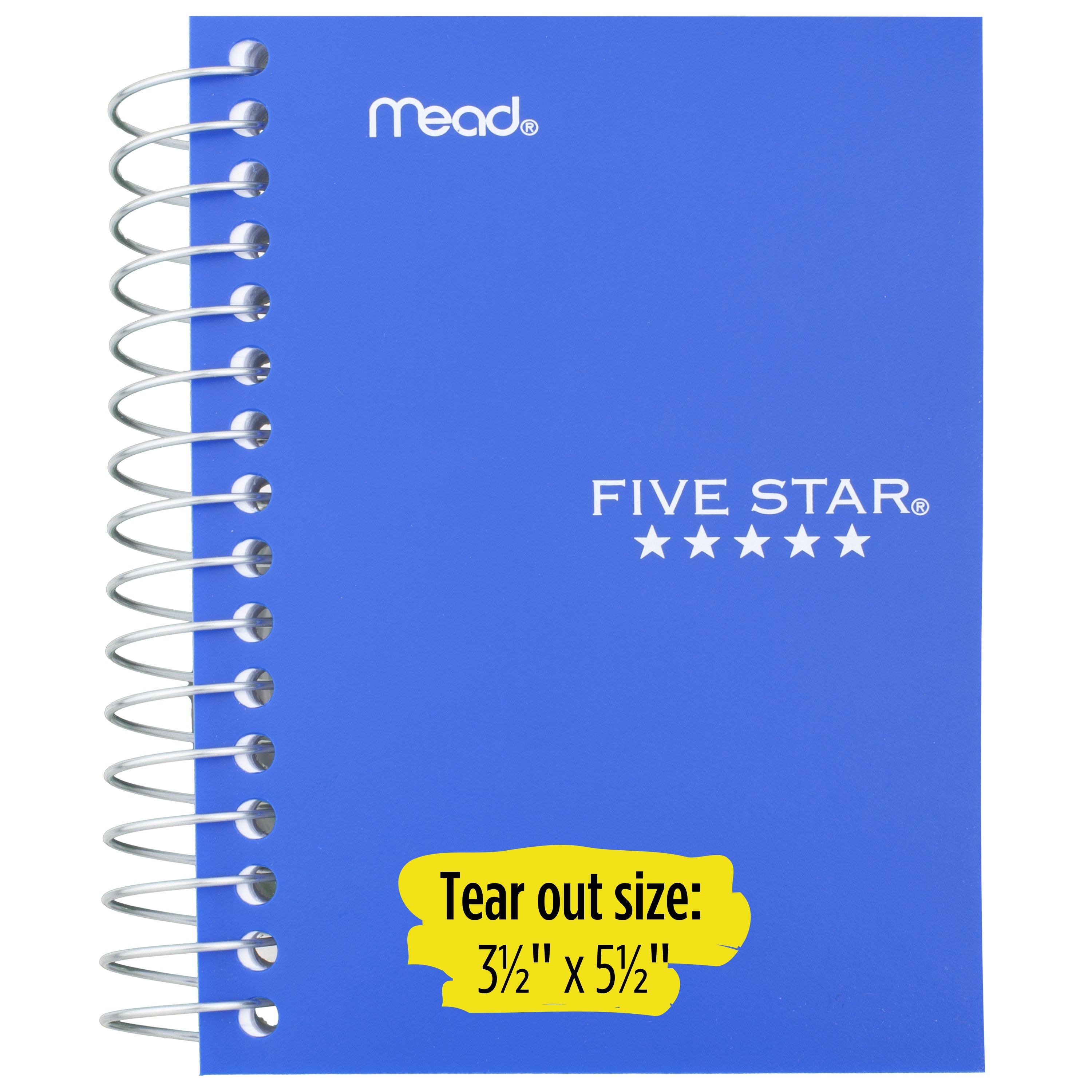Five Star Fat Lil' College Ruled Wirebound Notebook, 5 1/2" x 4", Color Choice Will Vary (45377) - image 4 of 10