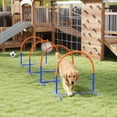 thumbnail image 2 of PawHut 4 PCS Dog Agility Training Equipment with Carrying Bag, Blue, 2 of 10