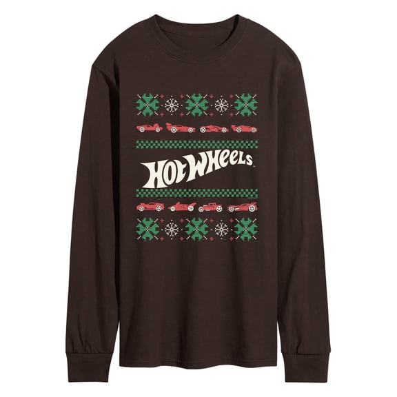 Hot Wheels - Ugly Sweater Men's Long Sleeve Graphic T-Shirt
