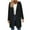 Black, variant on Womens Wool Blend Pea Coat Fashion Fall Winter Dressy Long Sleeve Knee-Length Overcoat Single Breasted Trench Jackets with Hood Coffee M
