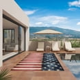 thumbnail image 2 of American Flag Outdoor Rug 4x6 Ft, Non Slip Washable Area Rug, Retro Blue Star Red Striped USA Flag Patio Rugs Carpet Runner, Large Floor Mat for Indoor/Outdoor Deck Porch Camping, 2 of 8