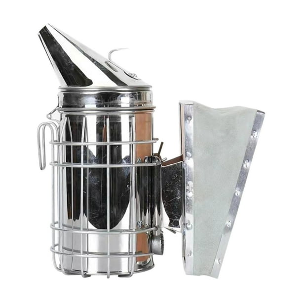 Bee Smoker Beekeeper Manual de equipos Manual de apicultura de apicultura robusta Piabro con escudo de acero inoxidable