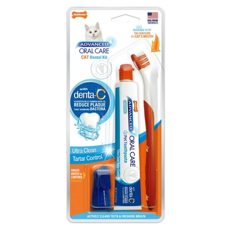 Nylabone Advanced Oral Care Cat Dental Kit Original 2.5 Ounce (3 Count)