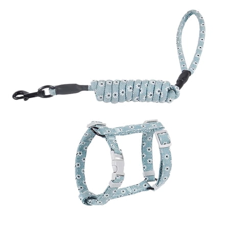 Cat Harness and Leash Set, Cats Escape Lightweight with Metal Clip Adjustable Easy Control Vest Harnesses for Kittens Small Animals Light