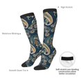 thumbnail image 4 of Susaid Indian Paisley 2 Print Thermal Winter Socks for Men and Women, Warm Crew Hiking Socks, for Boots and Outdoor Activities, 4 of 6