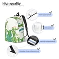 thumbnail image 4 of Lsque Cartoon Cactus Pattern Canvas Daypack, Durable Backpack, High-quality Versatile Backpack,Vintage Compact Backpack-Medium, 4 of 6