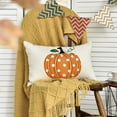 thumbnail image 3 of Fall Polka Dots Pumpkin Throw Pillow Cover 20x30 Inch, Seasonal Autumn Thanksgiving Harvest Decoration for Home Sofa Couch, 3 of 3