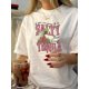 thumbnail image 1 of Vintage-Inspired Polyester T-Shirt, Crew Neck, Short Sleeve, Regular Length, with Geometric Tequila Graphic, for Summer Casual Wear, 1 of 6
