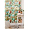 thumbnail image 2 of The Art Box White Lady & Floral Printed Curtain, 35 x 84 in Cotton Curtains for Bedroom, Curtains for Living Room, Kitchen Bedroom Shower Curtains Drapes, Farmhouse Guestroom Decor 2 Panels Set, 2 of 6