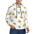 thumbnail image 2 of Salouo Bee Pattern Men's Fall Hoodie Sweatshirt,Sport Hoodie with Pockets for Men Pullover Casual Hooded Sweatshirt-X-Large, 2 of 7