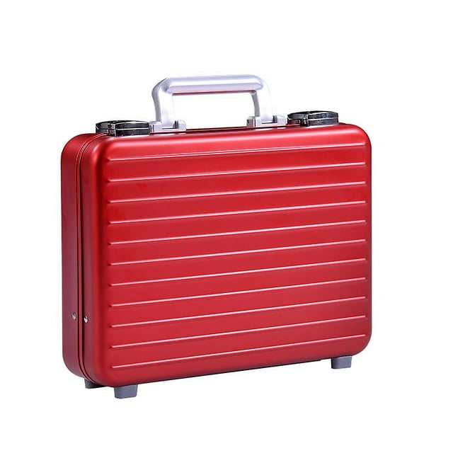 Aluminum Mini Breifcase Password Case Toiletry Tools Notebook Hard Case 13 14 Inch Laptop Business Carry On