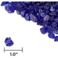 thumbnail image 4 of Real Flame Cobalt Blue Reflective Fire Glass Filler for Indoor & Outdoor Use, Made of Tempered Glass, 20 lb. Bag, 4 of 4