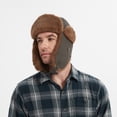 thumbnail image 3 of Kanut Sports Burnell Trapper Hat Durable Cotton Canvas Shell Fabric, Soft Faux Fur Earflaps, Warm and Wind Resistant, for Men and Women, 3 of 13