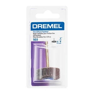 Dremel 503 3/8" 120‑Grit Fine Sanding Flapwheel, Rotary Tool Accessory for Wood