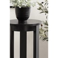 thumbnail image 3 of Kate and Laurel Foxford Modern Tiered Round Drink Table, 12 x 12 x 30, Black, Transitional Two-Tier Circle Plant Stand for Use as Living Room Pedestal Table or Small Bedroom Nightstand, 3 of 9