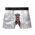 thumbnail image 2 of Playful Rat Terrier Welcomes Winter Snowy Day with Cardinal Bird All Over Print Boxer Briefs Underwear for Men Dad Terrier Dog Lover - 120177, 2 of 6