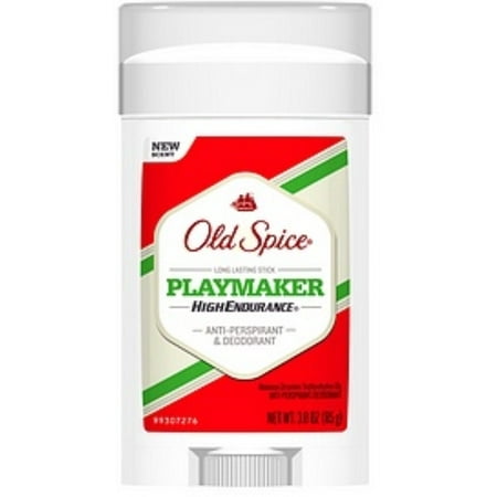 Old Spice High Endurance Antiperspirant & Deodorant Invisible Solid, Playmaker 3 oz (Pack of 2)