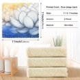 thumbnail image 3 of Watercolor White Lotus Figure Kitchen Cloth Dish Towels for Drying Washing Absorbent Dish Rags 6 Pack, 3 of 9