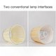 thumbnail image 3 of Set of 6 Mini E14 Lampshades in Black & Gold for Table or Floor Lamps, 3 of 4