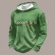 thumbnail image 1 of Ceisia Men's Loose Hooded Long Sleeve Waffle Knit Casual Top Green XXXXXL Gifts, 1 of 3