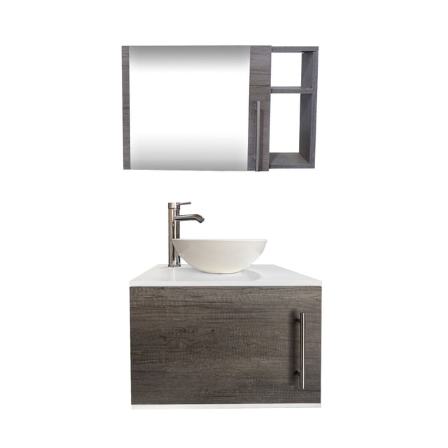 Combo de Gabinete para Baño con Ovalin Y Monomando + Botiquin con Espejo