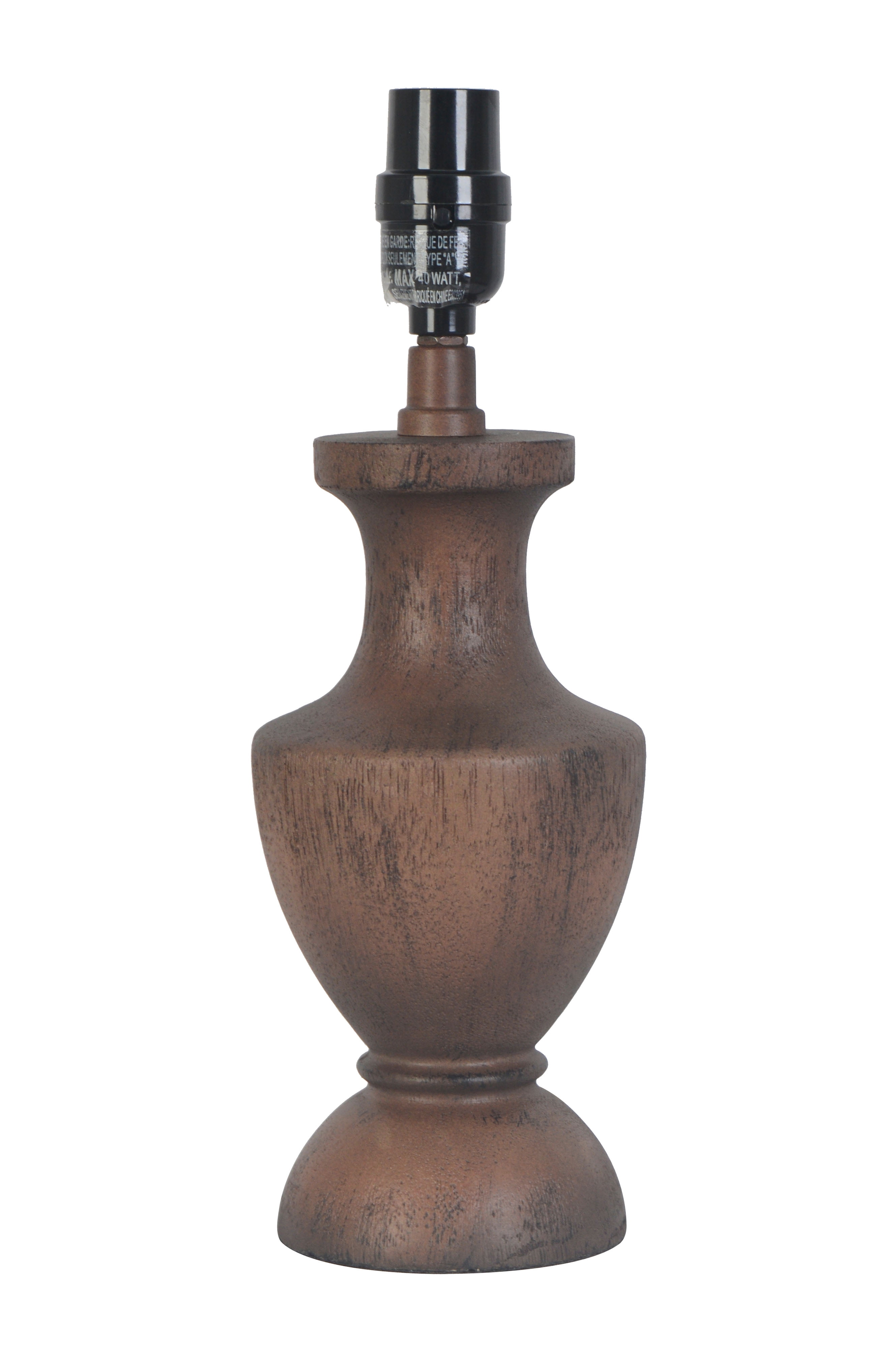 Better Homes & Gardens resin urn accent lamp base in brown finish