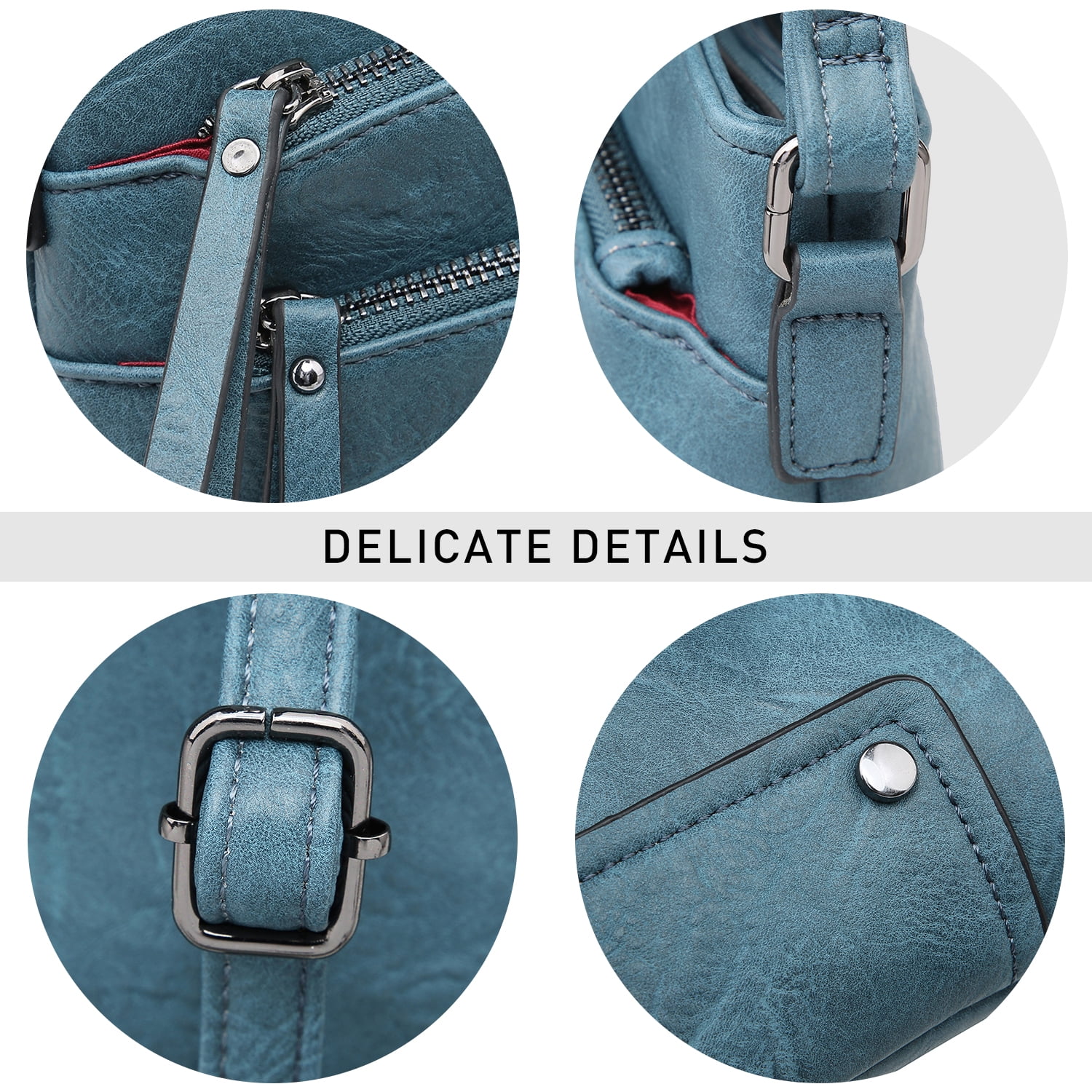 VONMAY Women's Crossbody Bags Multi-pockets Crossover Shoulder Bags