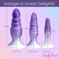thumbnail image 5 of Simply Sweet 3-Piece Silicone Anal Plug Set, Purple, 5 of 5
