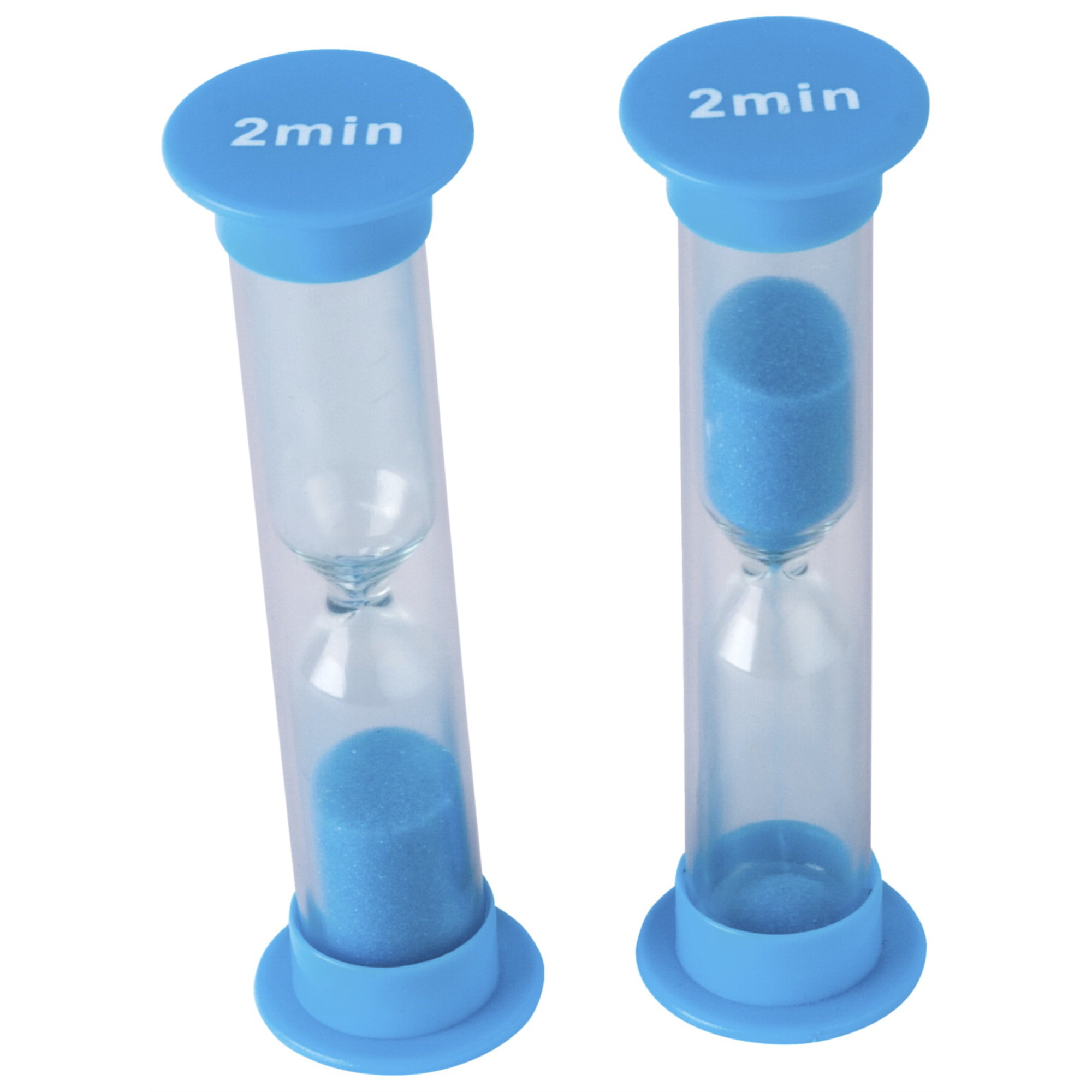 1&2 Minutes Sand Hourglass Timer Hourglass Sandglass for Child Game 2Pcs
