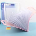 Joshiy Plastic File Folder Extended Folder With Snap Button Closure