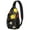 Black-21, variant on Colorful Weed Sling Bag for Men & Women - Durable Chest Bag with Secure Zippers for Biking & Urban Use - Hemp Leaf & Marijuana Leaf Aesthetic