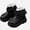 Black, variant on Viluyesy Girls Ankle Boots Lace Ruffle Trim Side Zipper Warm Winter Fashion Walking Shoes Black Size 11.5 Little Kids