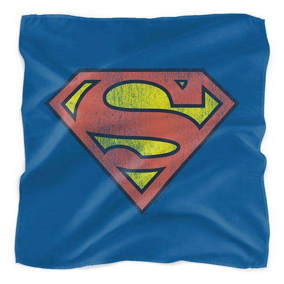 Superman Retro Supes Logo Bandana (21 in x 21 in)