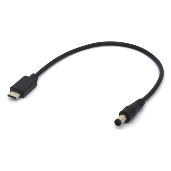USB Type C to DC Cable - USB-C Male to DC 5.5 x 2.5 Male Power Plug For Table Apple New Macbook (Type C Male To DC Male)