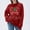 #3Red, variant on Byworldtasic Women's Christmas Snowflake Trucks Patterns Knitted Sweater Long Sleeve Floral Printed Pullover Tops