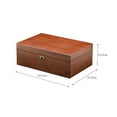 thumbnail image 2 of GARVALON Jewellery Storage Case Durable Practical Watch Box Solid Wood 1Set 11.71X8.06X4.13in, 2 of 8