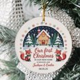 thumbnail image 2 of Customized Names Date & New Home Address Christmas Ornament 2025, Our First Christmas in New Home Ornament, 2 of 5